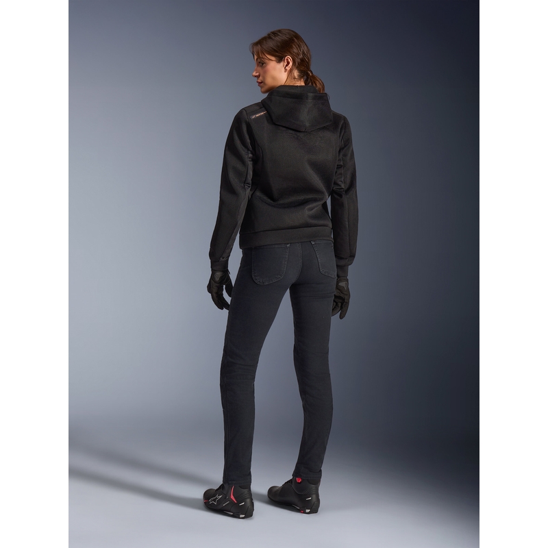 Alpinestars Stella Chrome Superairflow Damen-Motorradjacke, schwarz-kupfer