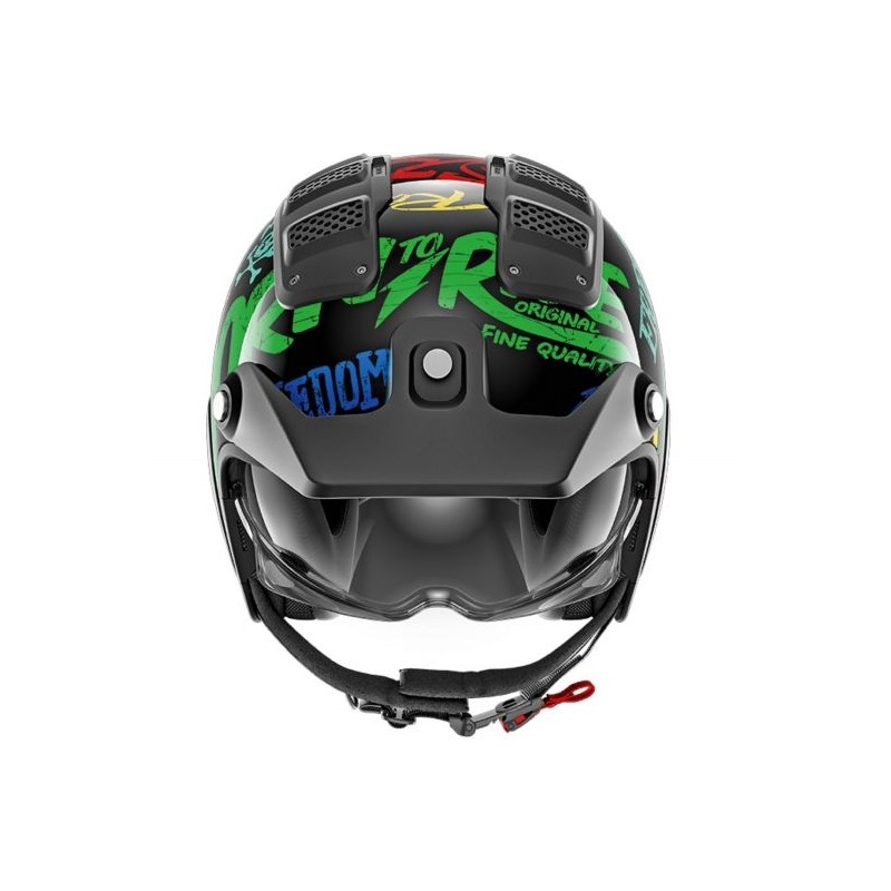 Offener Helm SHARK X-DRAK Freestyle schwarz-blau-grün