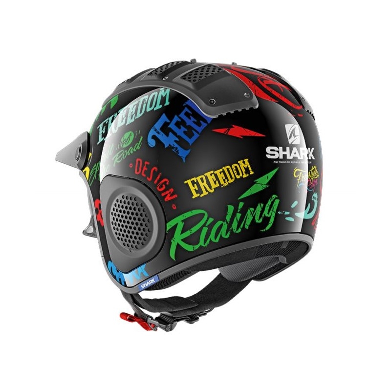 Offener Helm SHARK X-DRAK Freestyle schwarz-blau-grün