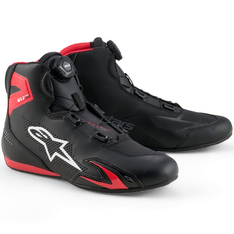 Alpinestars Celer Motorradstiefel schwarz-rot-weiß