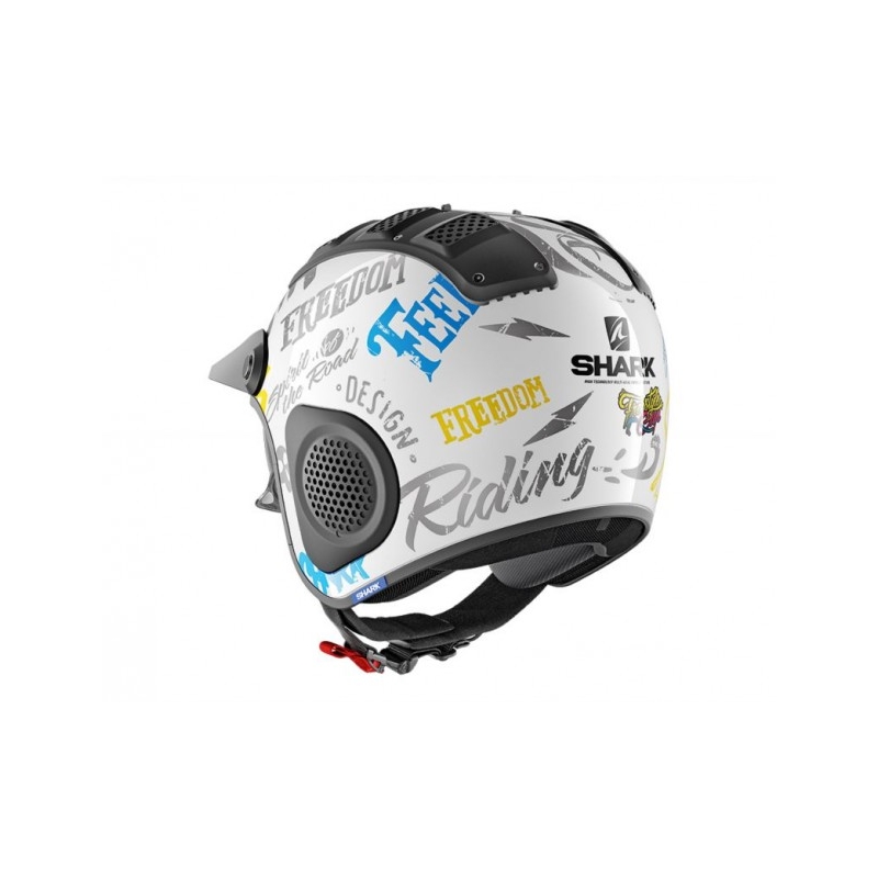Offener Helm SHARK X-DRAK Freestyle weiß-blau-gelb