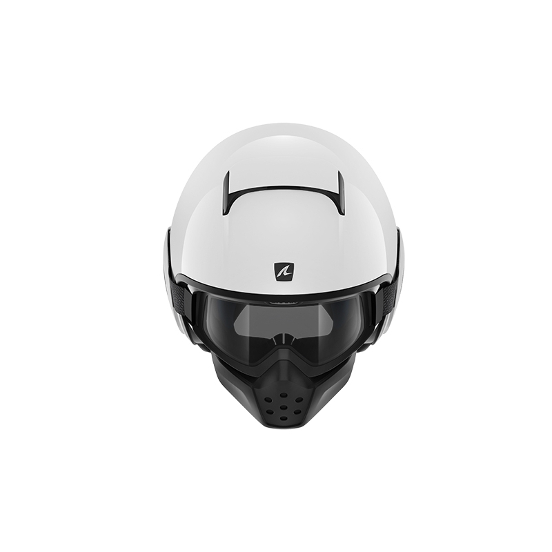 Offener Helm SHARK DRAK Blank weiß glänzend