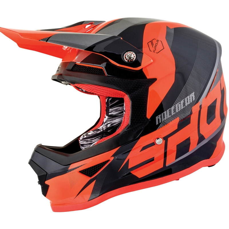 Motocross Helm Shot Ultimate schwarz-fluor orange