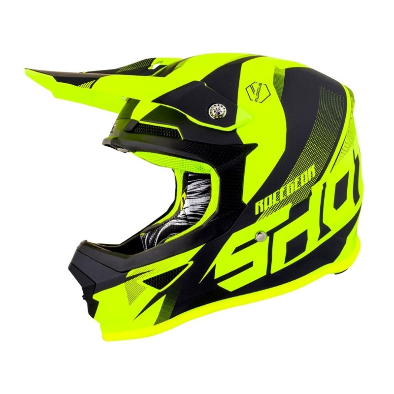 Motocross Helm Shot Ultimate schwarz-fluo gelb