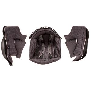 Wangenpolster und Helmschale für Cassida AERO Motorradhelme, schwarz