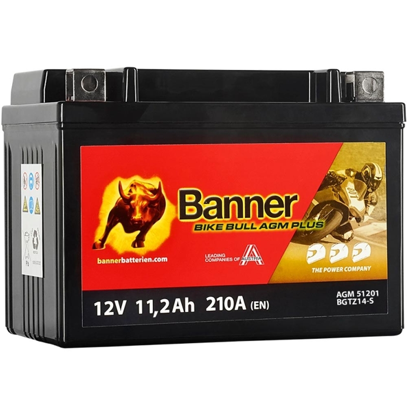 AGM-Batterie Banner BIKE BULL AGM PLUS 51201 BGTZ14-S