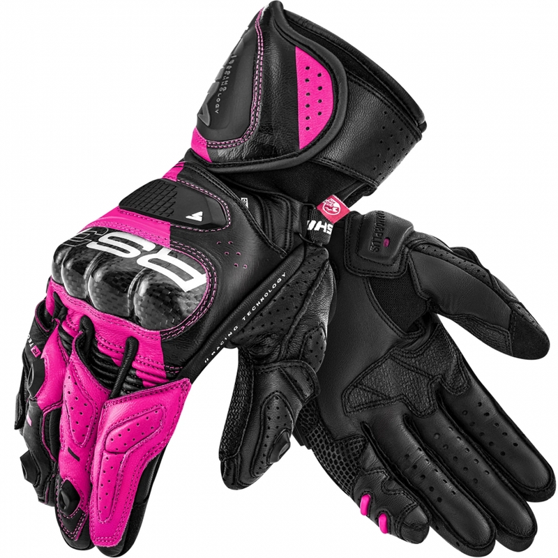 Damen-Motorradhandschuhe Shima RS-3 pink