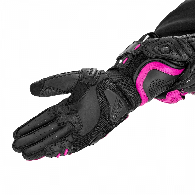 Damen-Motorradhandschuhe Shima RS-3 pink