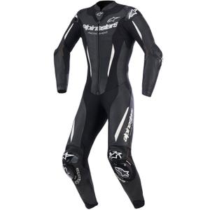 Alpinestars Stella GP-R7 Damen-Motorradkombi aus Leder, einteilig, Schwarz