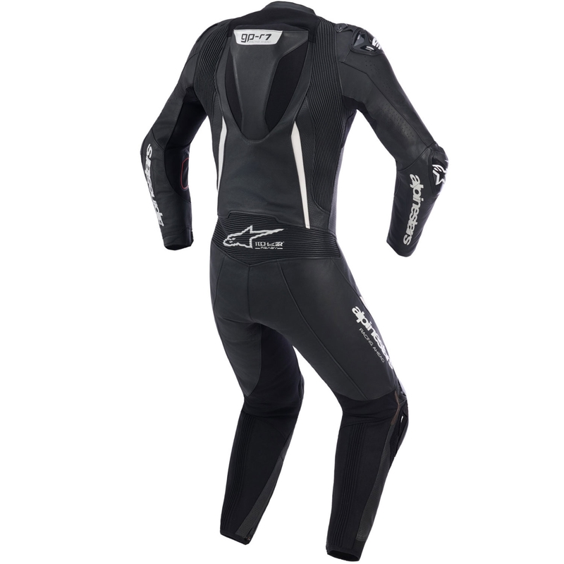 Alpinestars Stella GP-R7 Damen-Motorradkombi aus Leder, einteilig, Schwarz