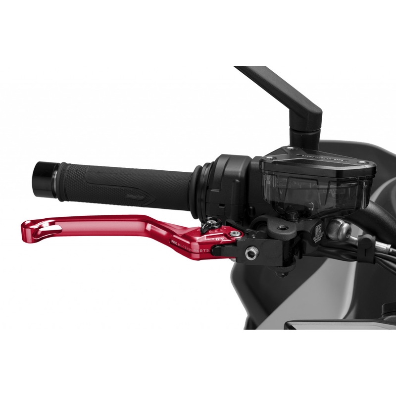 Bremsehebel ohne Adapter PUIG 4.0 lang rot/schwarz