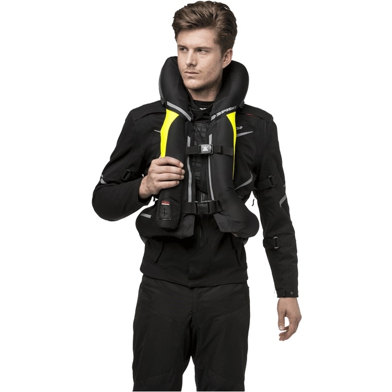 Airbagweste SPIDI Air DPS CE schwarz-fluo gelb