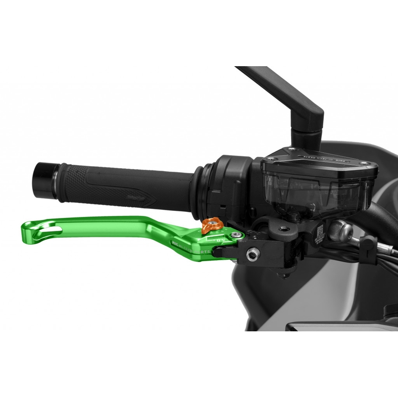 Bremsehebel ohne Adapter PUIG 4.0 lang green/orange