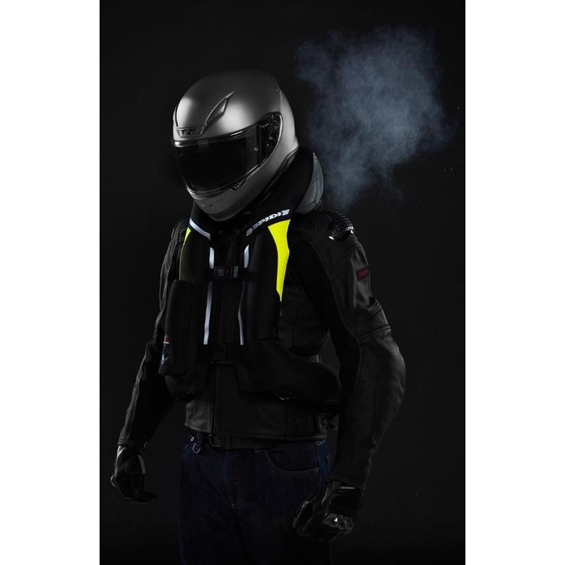 Airbagweste SPIDI Air DPS CE schwarz-fluo gelb