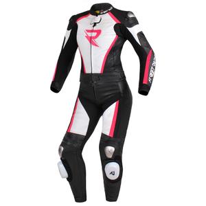 Women's Jumpsuit Street Racer Kiara schwarz-weiß-fluo pink Ausverkauf