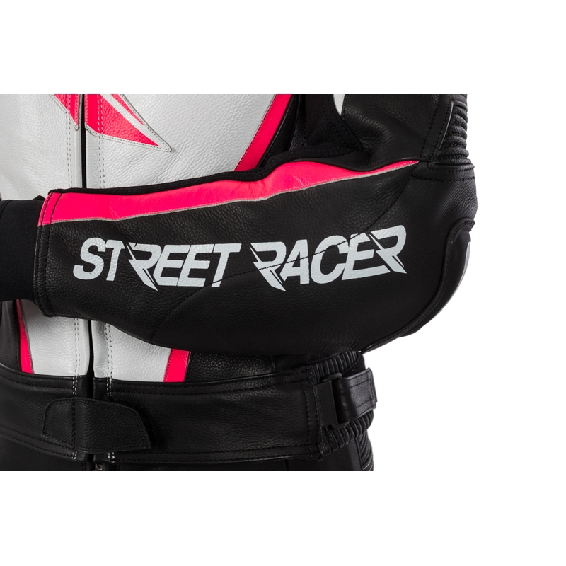 Women's Jumpsuit Street Racer Kiara schwarz-weiß-fluo pink Ausverkauf