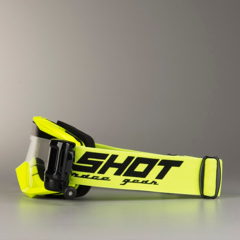 Motocross-Schutzbrille Shot Assault Roll-Off fluo gelb
