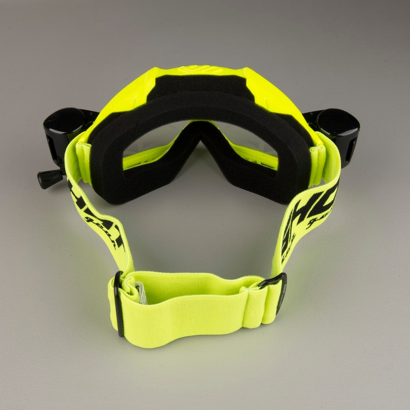 Motocross-Schutzbrille Shot Assault Roll-Off fluo gelb