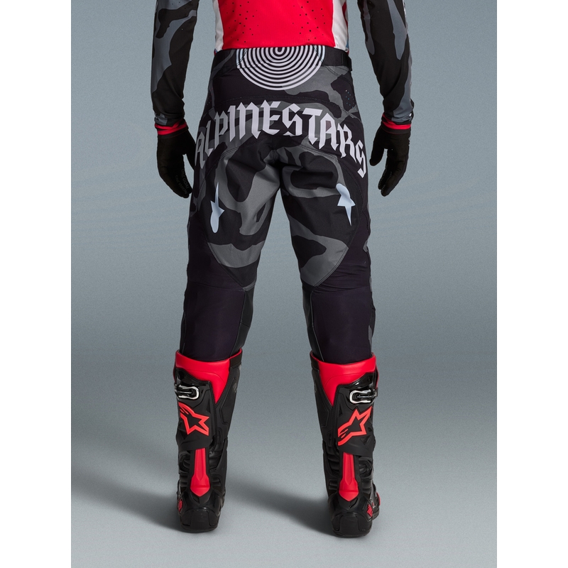 Alpinestars Techstar Beast Coast Motocross-Hose in limitierter Auflage, grau-schwarz-orange