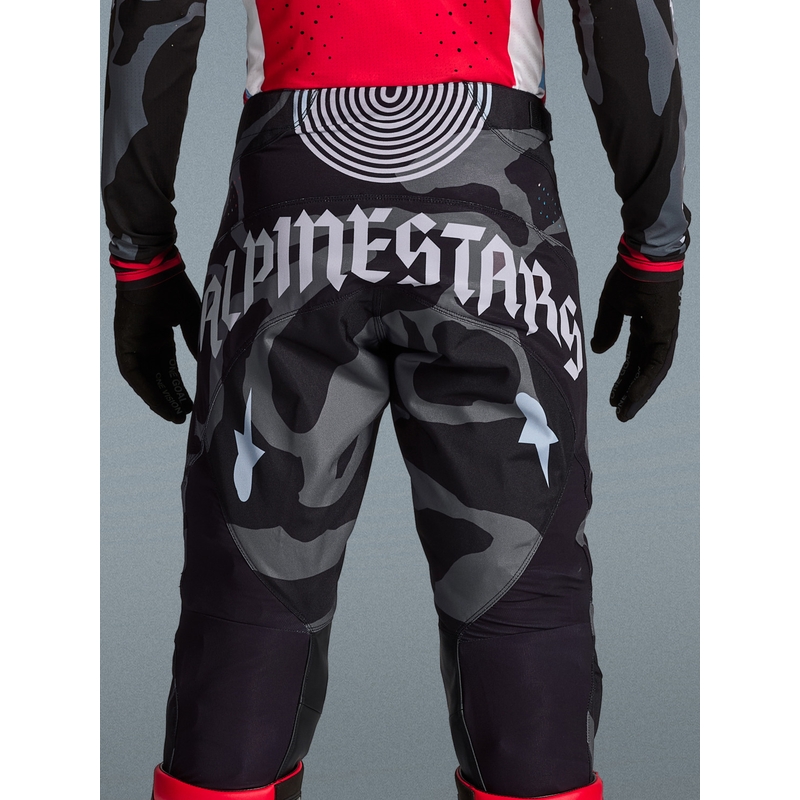 Alpinestars Techstar Beast Coast Motocross-Hose in limitierter Auflage, grau-schwarz-orange