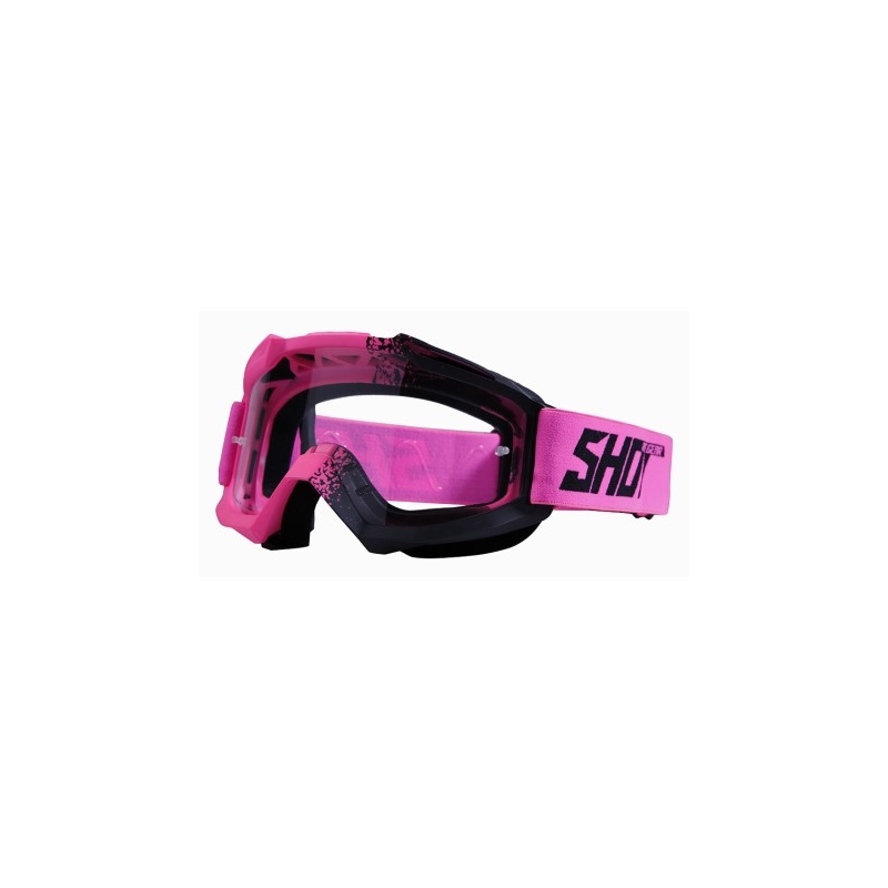 Motocross-Schutzbrille Shot Assault Fusion fluo pink