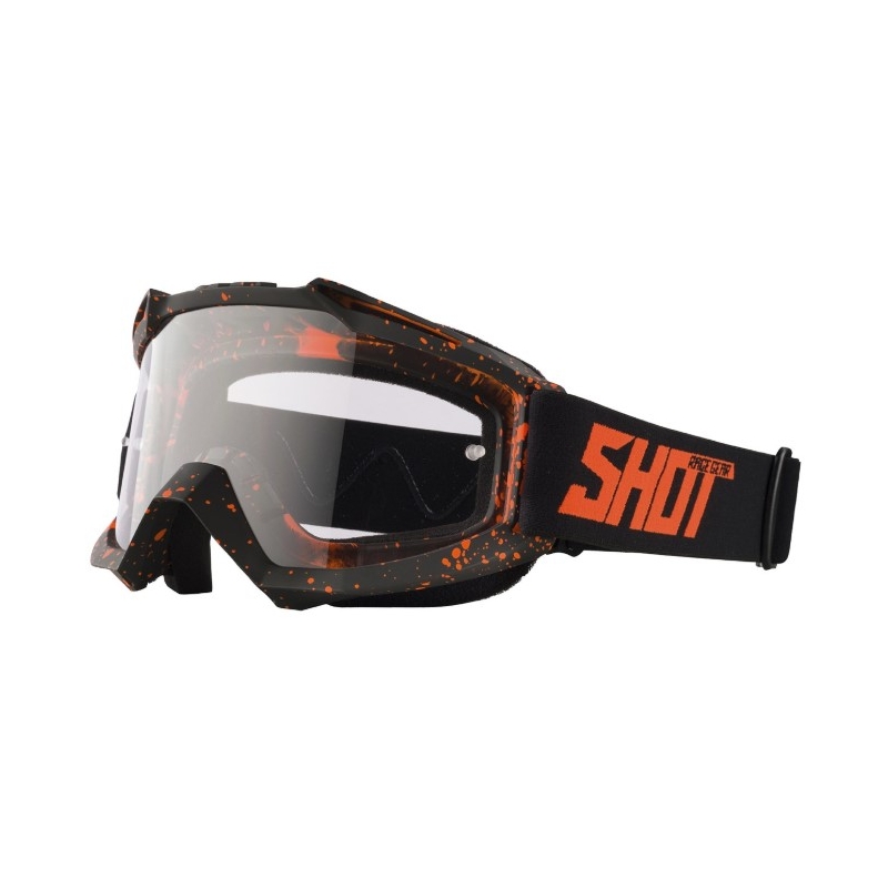 Motocross-Schutzbrille Shot Assault Drop fluo orange