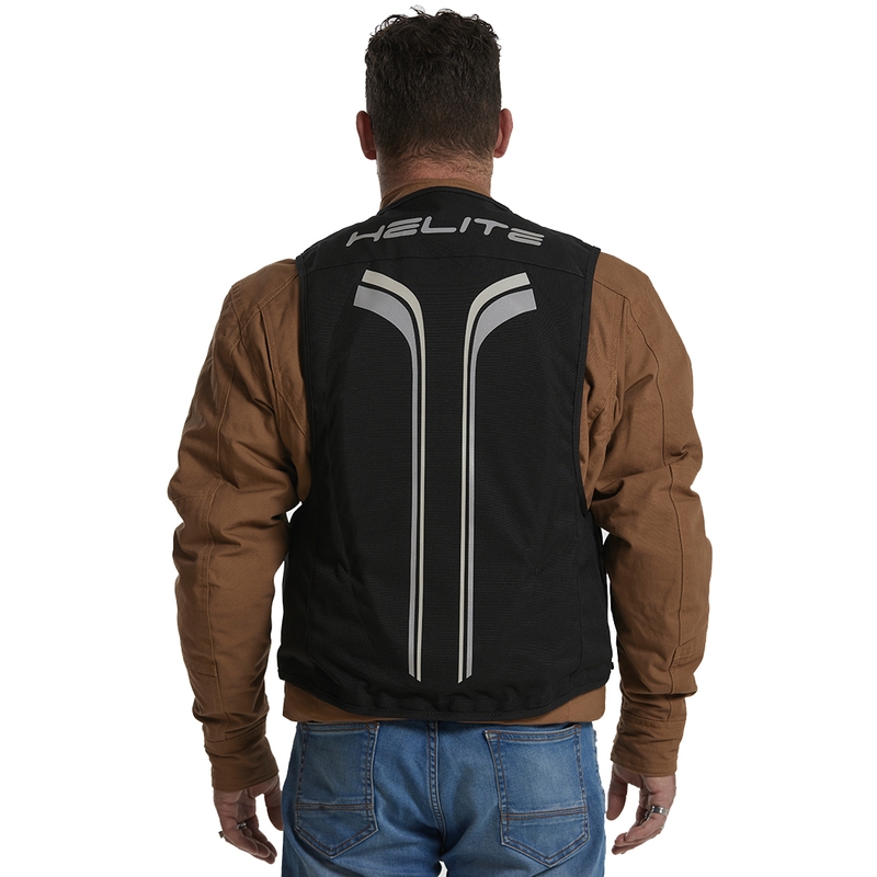 Helite Double Turtle Hivis Airbag-Weste grün-gelb