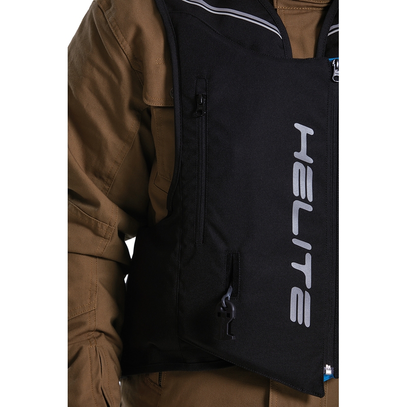 Helite Double Turtle Hivis Airbag-Weste grün-gelb
