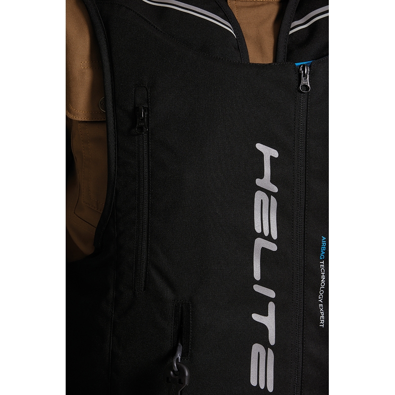 Helite Double Turtle Hivis Airbag-Weste grün-gelb