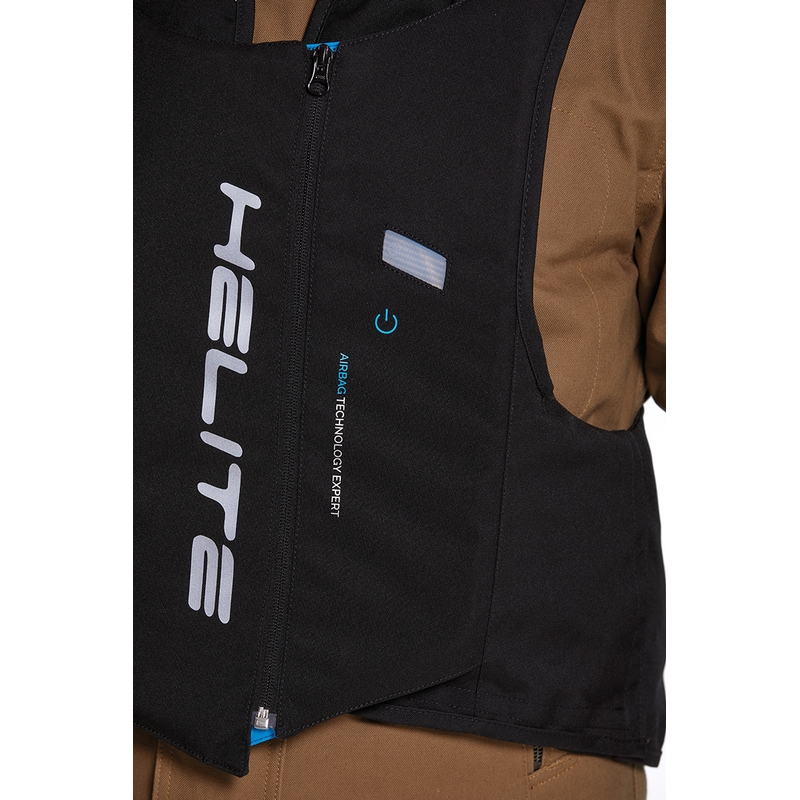 Helite Double Turtle Hivis Airbag-Weste grün-gelb