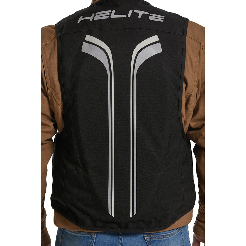 Helite Double Turtle Hivis Airbag-Weste grün-gelb