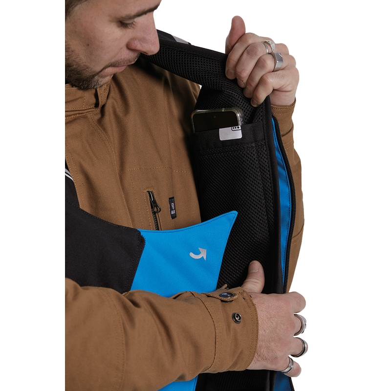 Helite Double Turtle Hivis Airbag-Weste grün-gelb