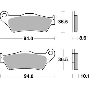 Bremsbeläge BREMBO 07BB2809 CC ROAD