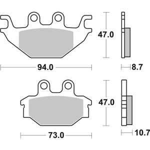 Bremsbeläge BREMBO 07GR5209 CC ROAD