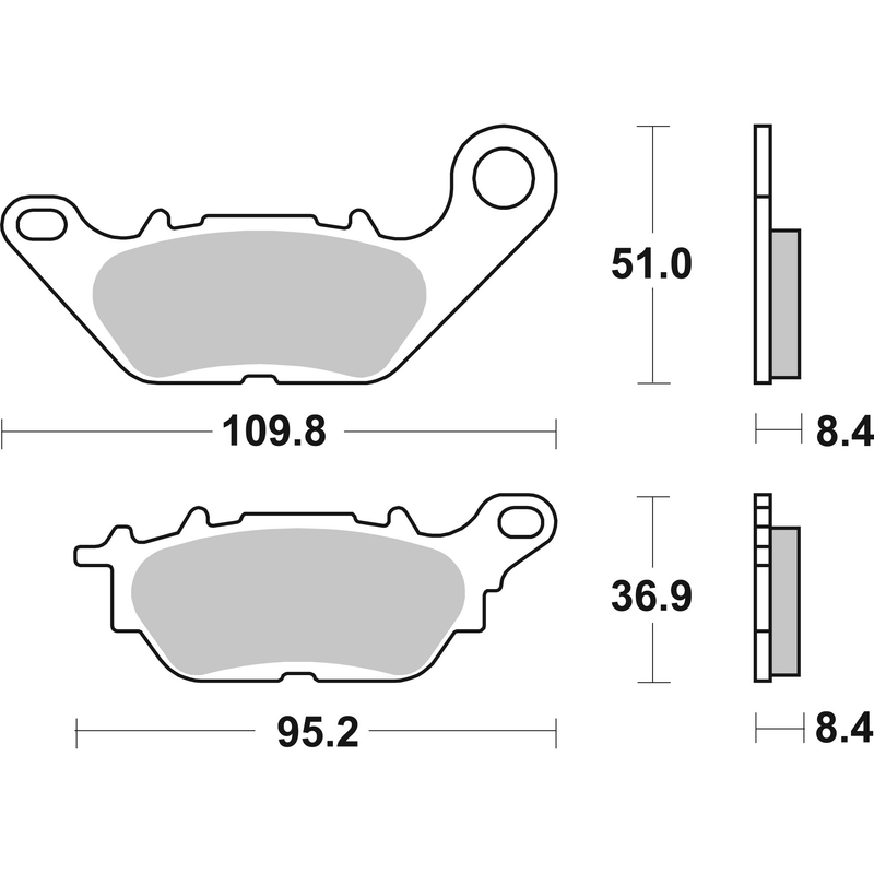 Bremsbeläge BREMBO CC ROAD