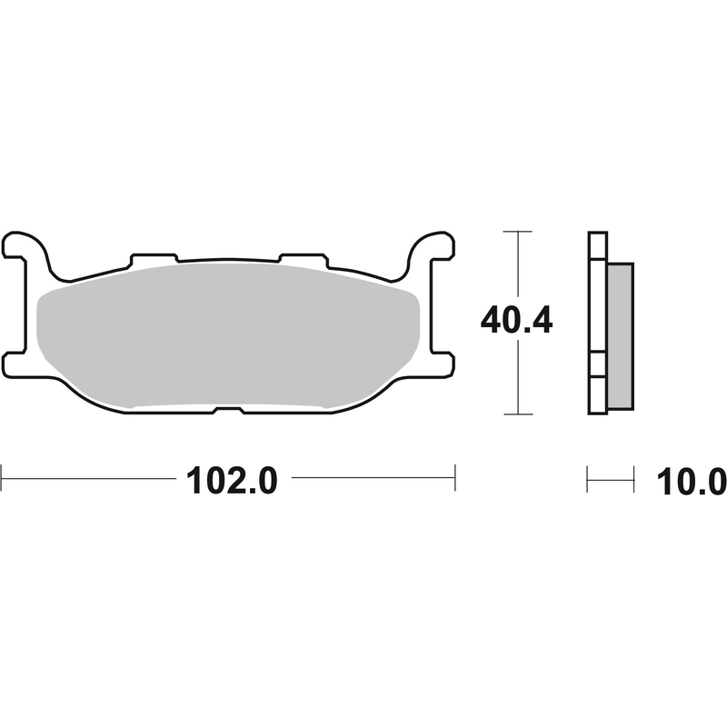 Bremsbeläge BREMBO CC SCOOTER für YAMAHA XP 500 T-MAX 2001-2003, YAMAHA YP 400 Majesty 2004