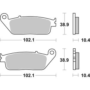 Bremsbeläge BREMBO 07096 CC SCOOTER