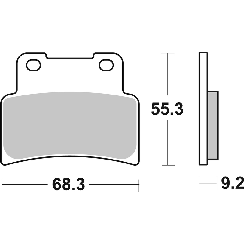 Bremsbeläge BREMBO CC SCOOTER für SYM Maxsym 400 2011, KYMCO Xciting 400 / S / VS 2012-2014