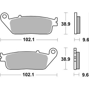 Bremsbeläge BREMBO 07HO41LA