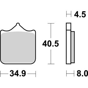 Bremsbeläge BREMBO 07BB33SA