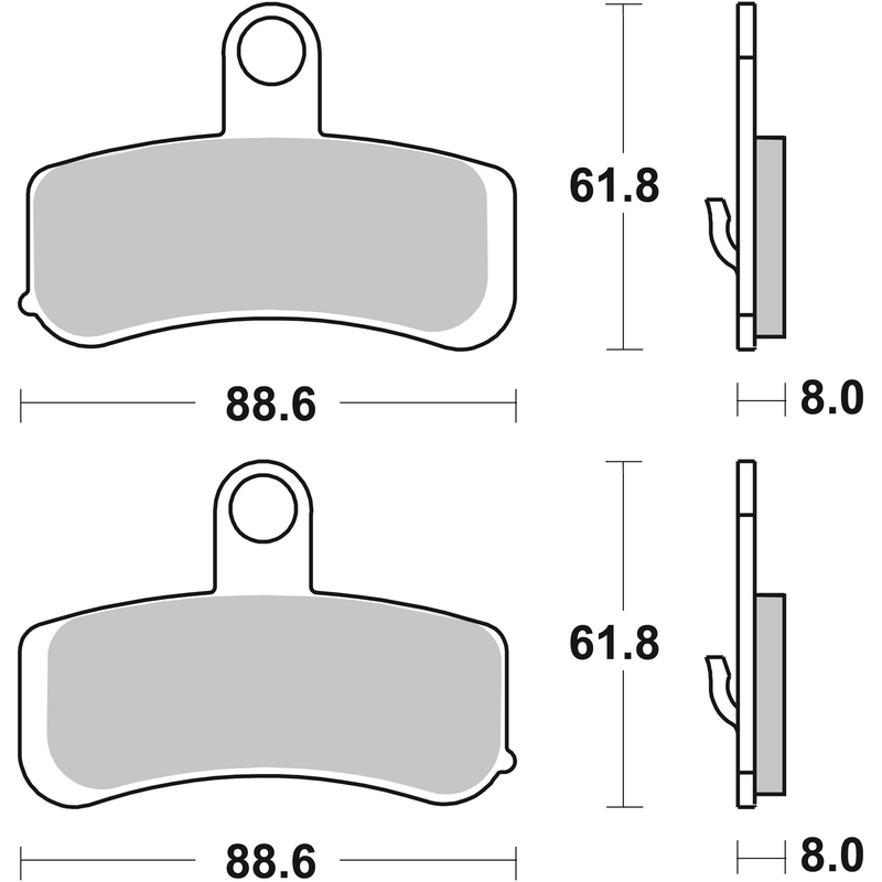Bremsbeläge BREMBO
