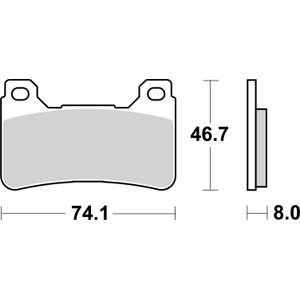 Bremsbeläge BREMBO 07HO50SA