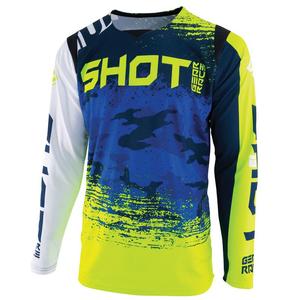 Motocross-Trikot Shot CONTACT Counter blau-fluo gelb