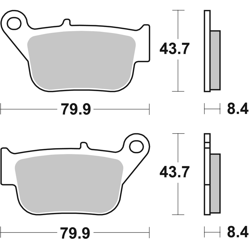 Bremsbeläge BREMBO CC SCOOTER für YAMAHA YP 250 X-MAX 2014-2016