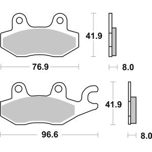 Bremsbeläge BREMBO 07YA22SX