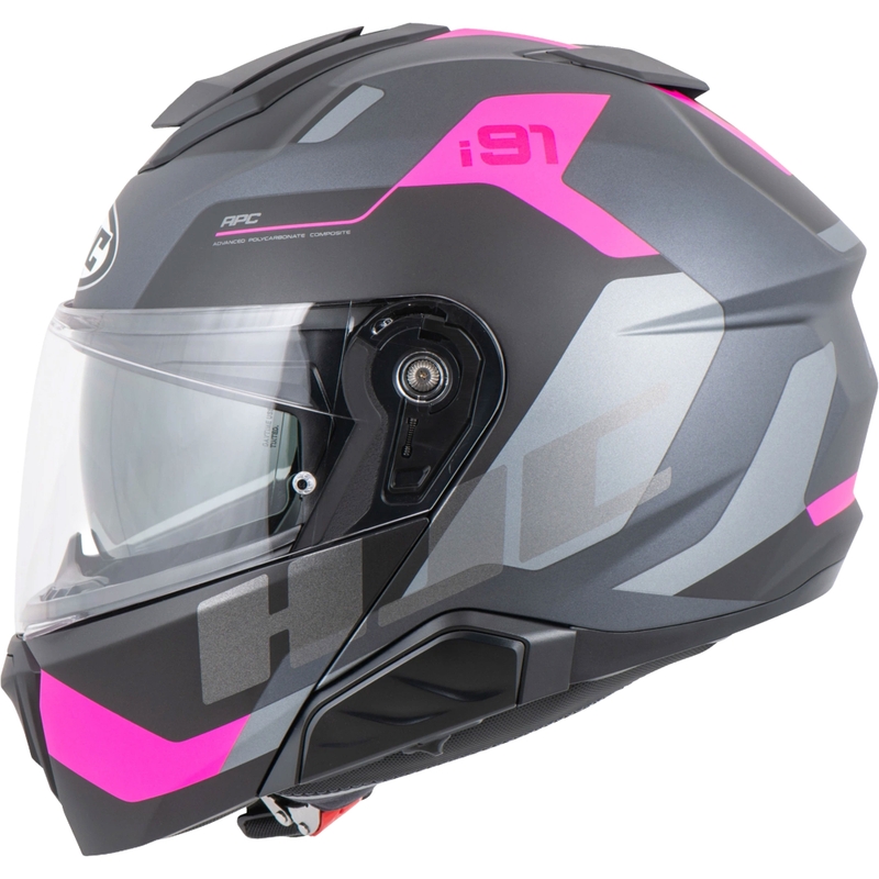 Klapphelm HJC i91 Carst MC8SF schwarz-pink