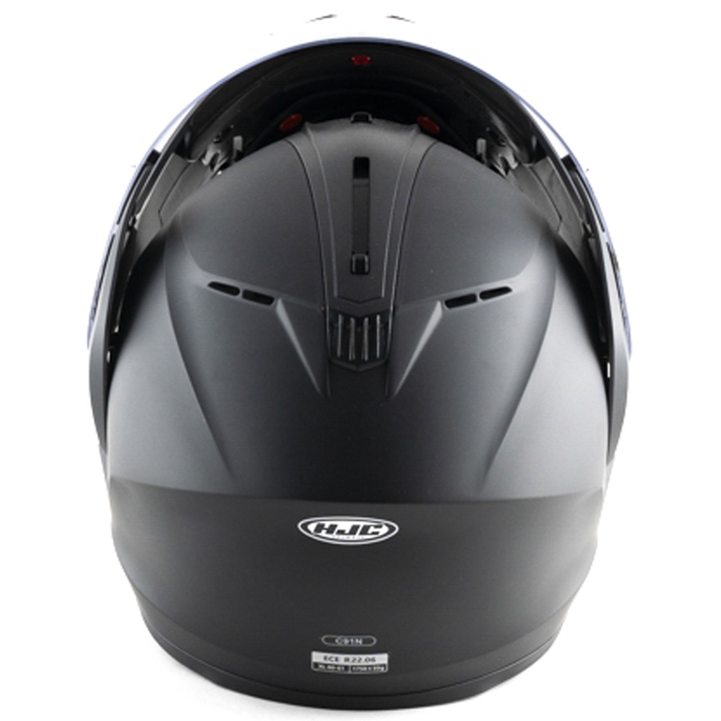 Klappbarer Motorradhelm HJC C91N, einfarbig halbschwarz