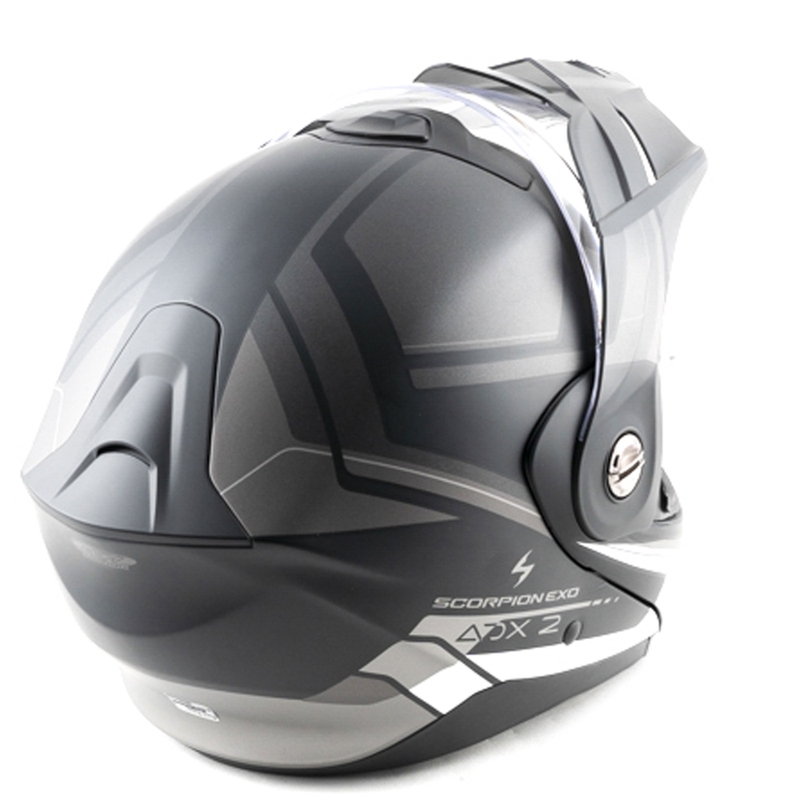 Scorpion ADX-2 LEWIS Klapphelm für Motorräder, matt schwarz-silber