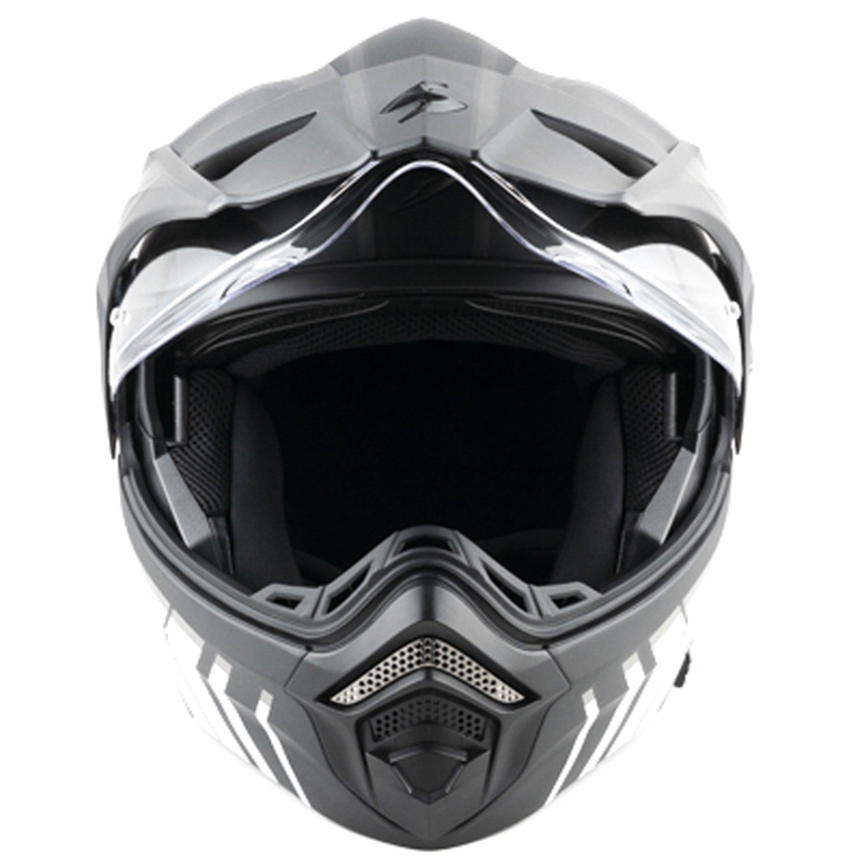 Scorpion ADX-2 LEWIS Klapphelm für Motorräder, matt schwarz-silber