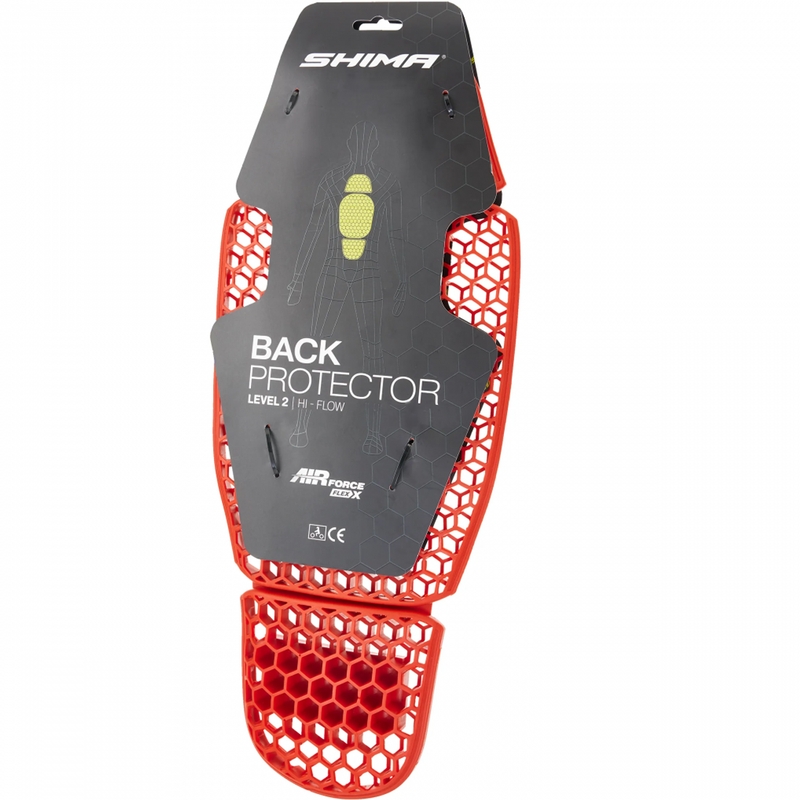 Rückenprotektor Shima AIRFORCE FLEXX CB21F rot